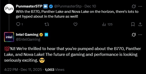 英特尔激情“泄露”锐炫B770显卡信息：3000元档最受期待的游戏卡或将回归