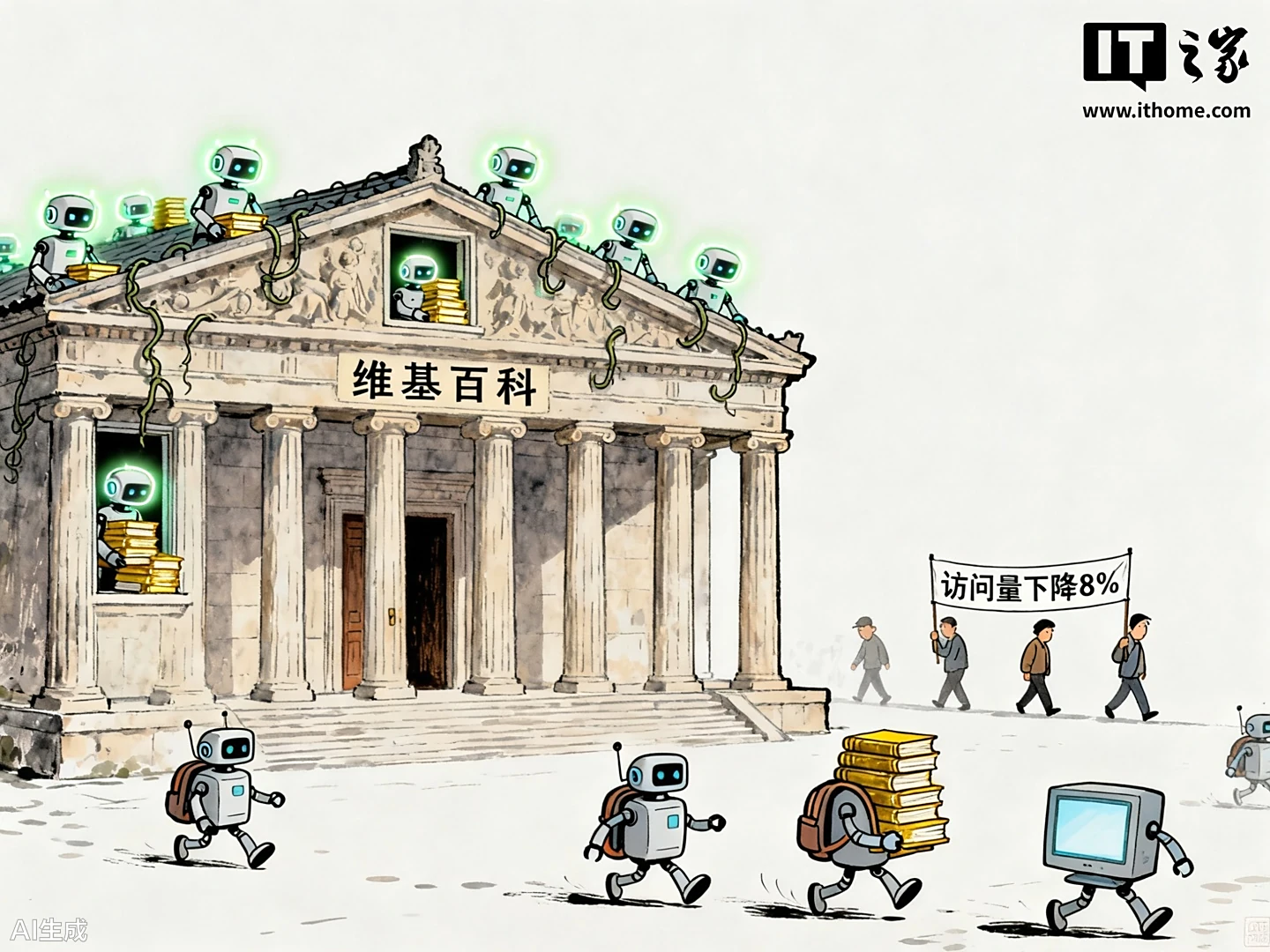 AI导致维基百科人类访问量显著下降，运营方疾呼“危险”