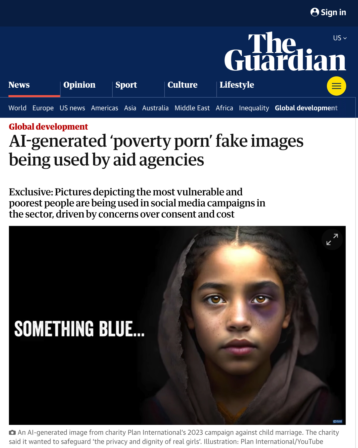 “AI 伦理”争议升级：部分慈善机构开始使用 AI 生成“贫困儿童”图像