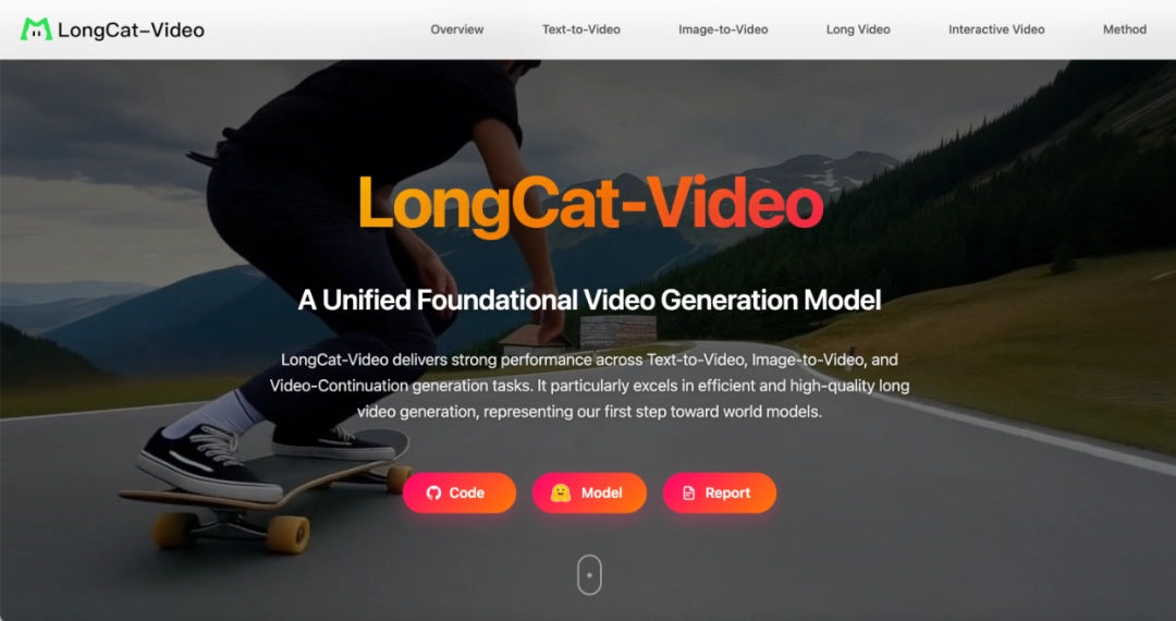 美团发布开源LongCat-Video视频生成模型，可稳定输出5分钟级内容