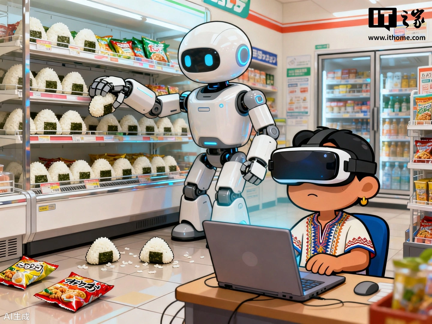 日本部分便利店引入机器人，幕后由菲律宾员工远程操控