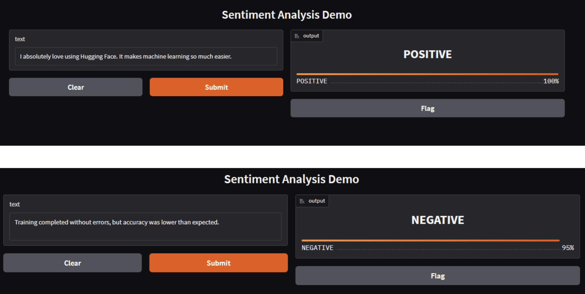Hugging Face demo app