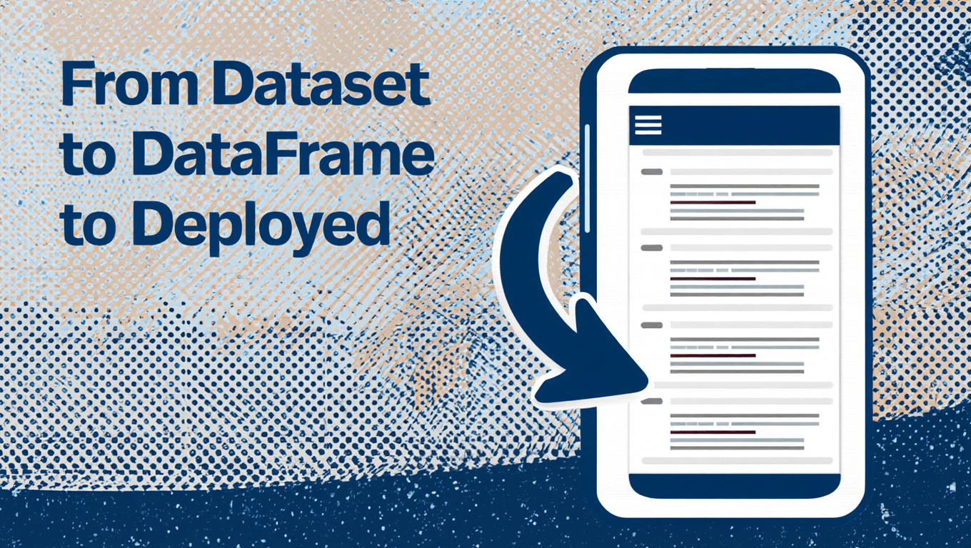From Dataset to DataFrame to Deployed: Your First Project with Pandas & Scikit-learn