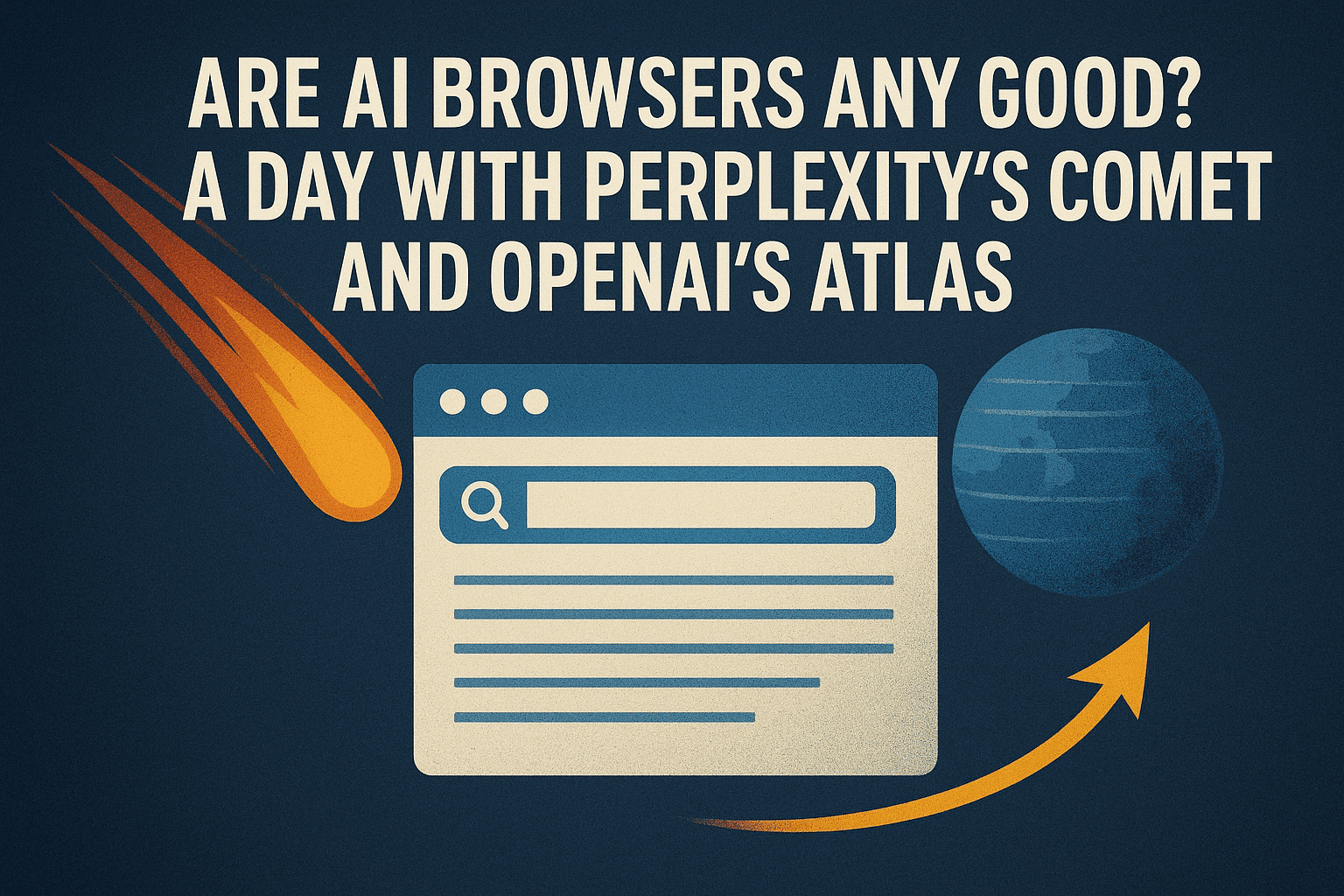 AI 浏览器表现如何？Perplexity 的 Comet 和 OpenAI 的 Atlas 体验一日评测