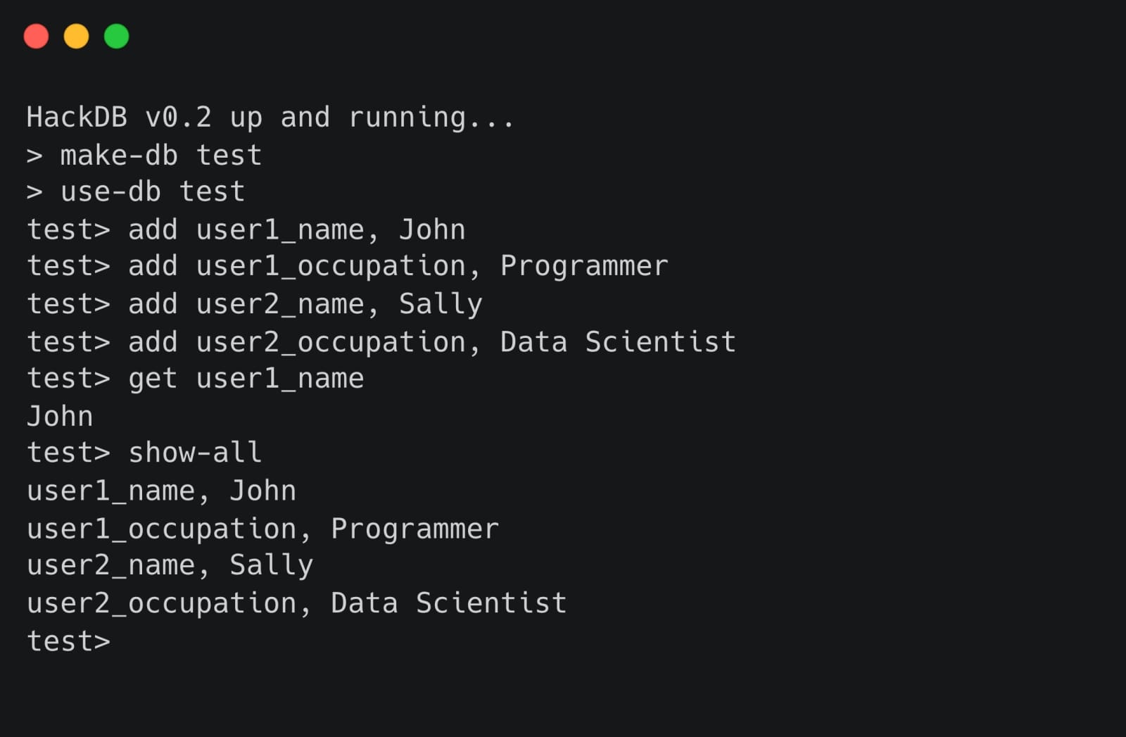 The results in action