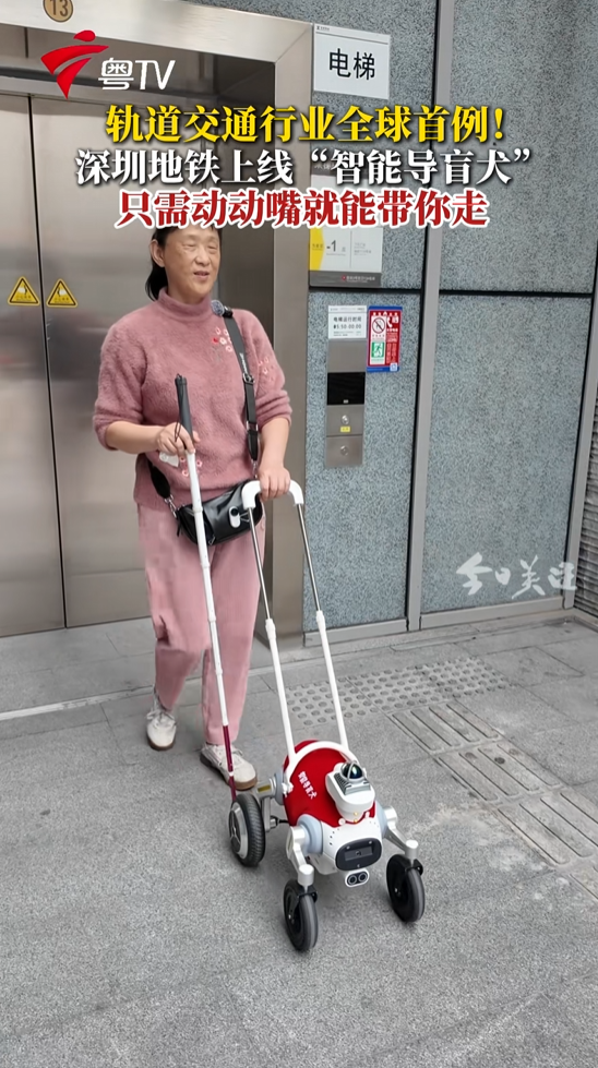 全球首例！深圳地铁上线智能导盲犬服务：集成大模型，精准导航